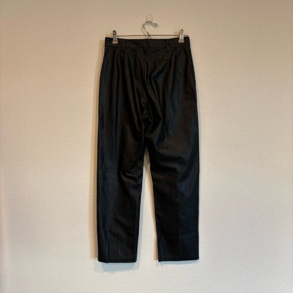 Levi's Size 27 Math Club Vegan Leather Trousers Black Pants - Picture 7 of 9